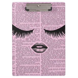 Beauty Aesthetic Pink Clipboard for Work & School
