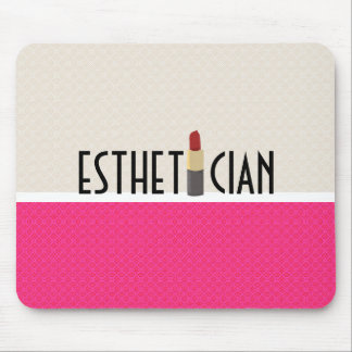 Beauty Aesthetician Red Lipstick Makeup Artist Mouse Pad