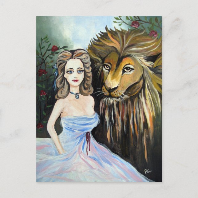 beauty and beast postcard (Front)