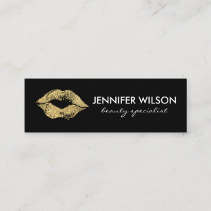Beauty and Makeup Mini Business Card