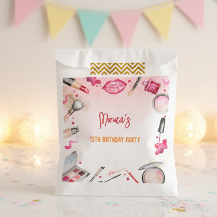Beauty and makeup spa birthday party favour bags