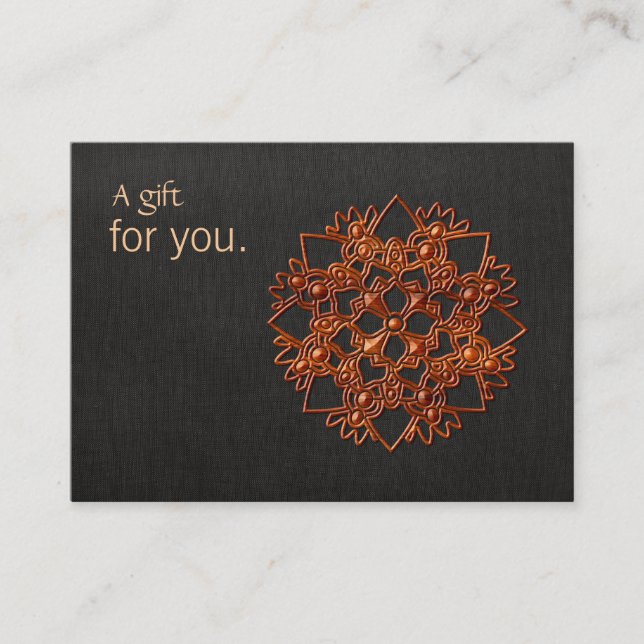 Beauty and Natural Wellness Lotus Gift Certificate (Front)