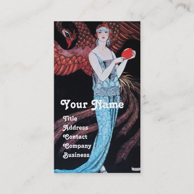 BEAUTY AND PHOENIX,FASHION DESIGNER MAKE UP ARTIST BUSINESS CARD (Front)