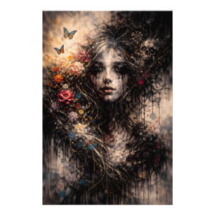 Beauty and Sorrow – A Study of Silent Emotion Photo Print