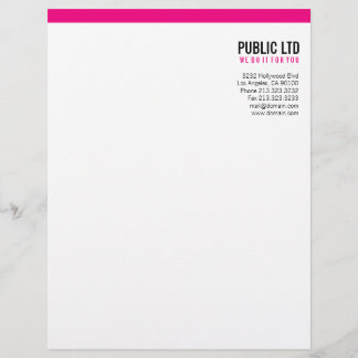 Beauty and Style Pink Custom Letterhead
