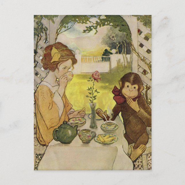 Beauty and the Beast by Jessie Willcox Smith Postcard (Front)