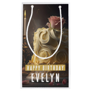 Beauty and the Beast Cake - Birthday Small Gift Bag