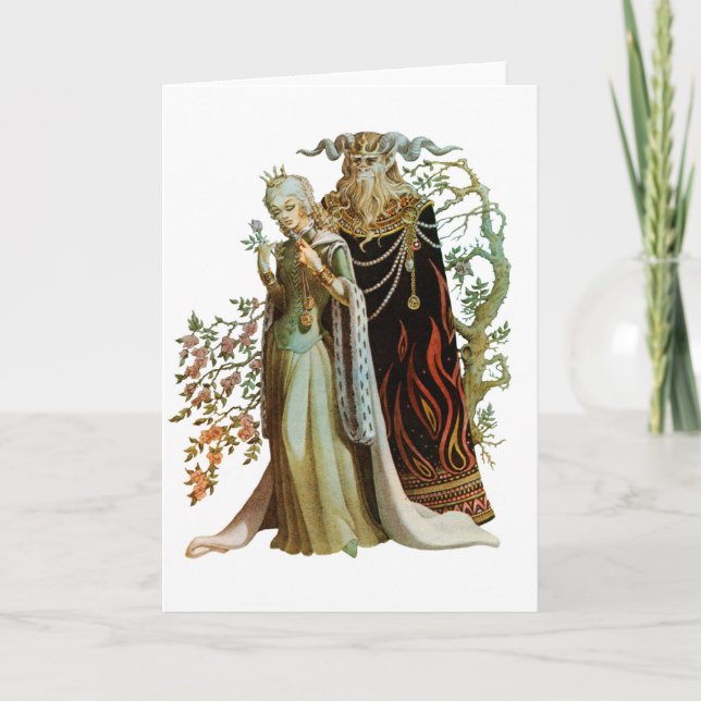 Beauty and the Beast Greeting Card (Front)