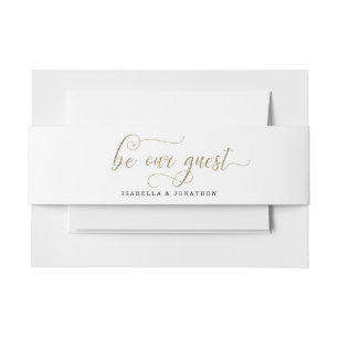 Beauty and the Beast Inspired Invitation Belly Band