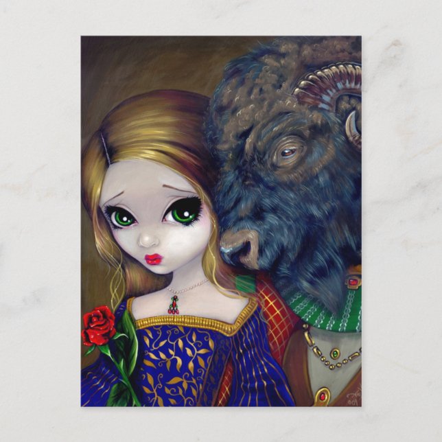 "Beauty and the Beast" Postcard (Front)