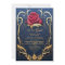 Beauty and the Beast Red Rose Sweet 16 Invitations