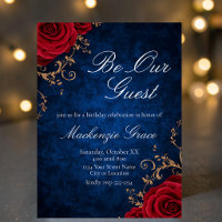 Beauty and the Beast Red Roses & Blue Velvet