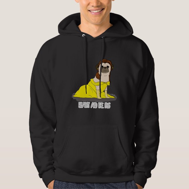 Beauty and the Pug Classic T-Shirt 278 Hoodie (Front)