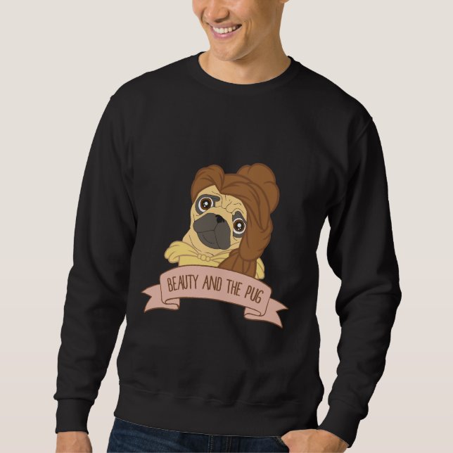 Beauty and the Pug Dog Lovers Classic T-Shirt 251 Sweatshirt (Front)
