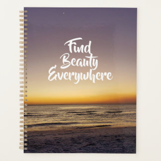 Beauty at the Beach Sunset Planner