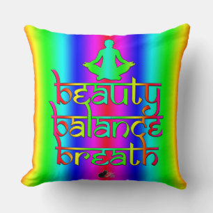 Beauty Balance Breath Rainbow Intentions Cushion