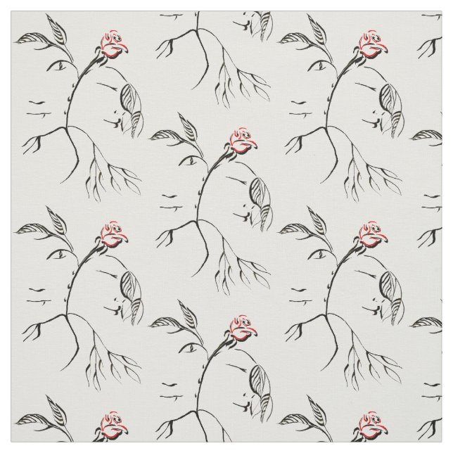 Beauty & Beast Rose Fabric (Swatch)