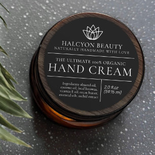 Beauty black white product ingredient label