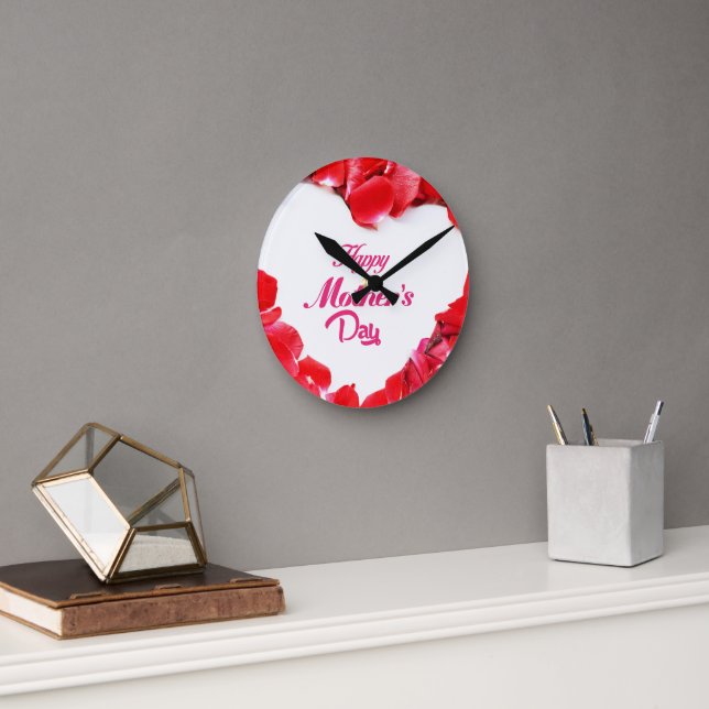 Beauty Bloom flower Round Clock (Office)