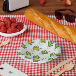 Beauty Blooms from New Beginnings–Symbolic Floral Paper Plate