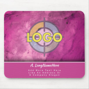 Beauty Brand  Hot Pink Magenta Executive Office Mouse Pad