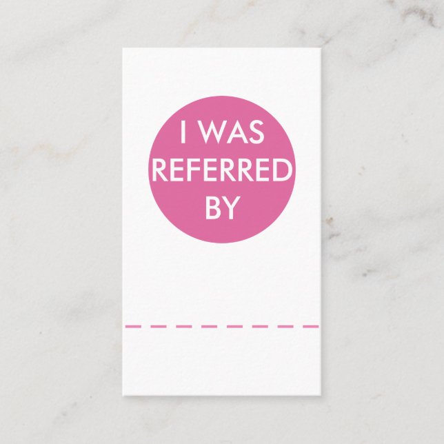 Beauty Business Referral Card Template (Front)