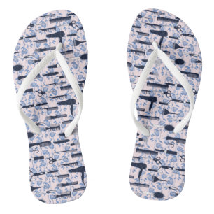 Beauty Care Blue Rose Pattern Jandals
