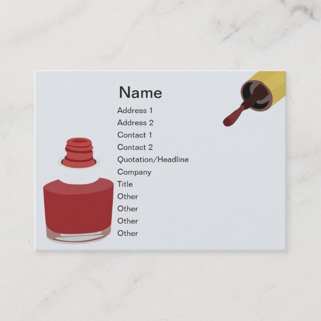 Beauty - Chubby Business Card (Front)