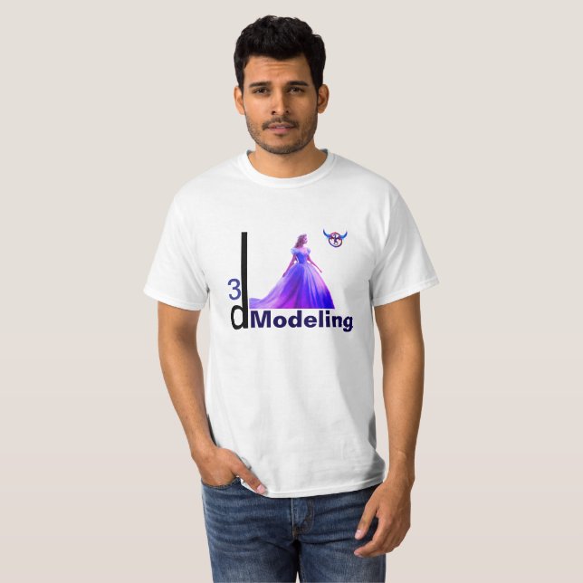 Beauty Cinderella 3D Modelling =  T-Shirt (Front Full)