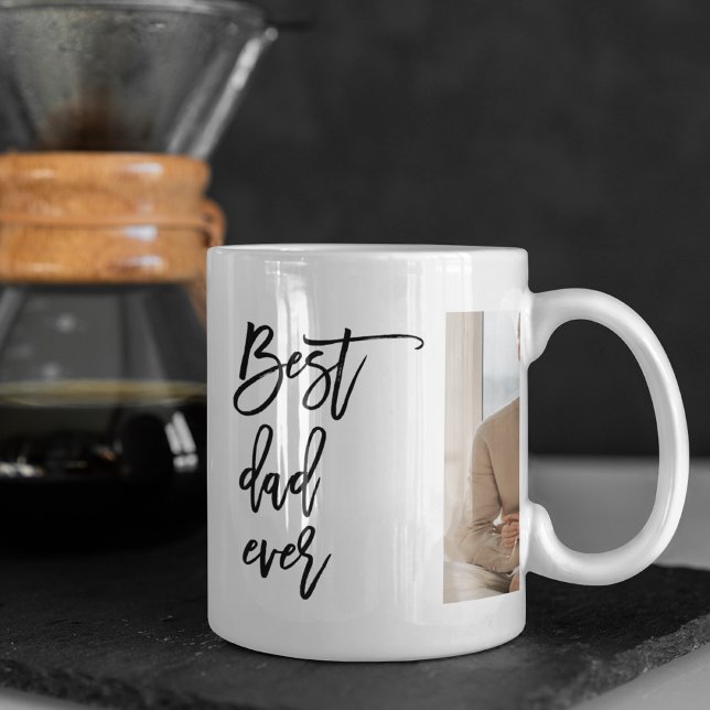 Beauty Collage Photo Best Dad Ever Gift Coffee Mug (Creator Uploaded)