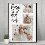 Beauty Collage Photo Best Dad Ever Gift Poster<br><div class="desc">Beauty Collage Photo Best Dad Ever Gift is a personalised gift that combines beauty and sentimental value to create a meaningful present for your dad. The gift is a collage of carefully selected photos of you and your dad, arranged in a beautiful and artistic way. The photos could be of...</div>