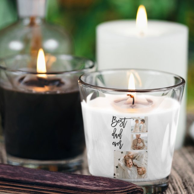 Beauty Collage Photo Best Dad Ever Gift Square Sticker (Creator Uploaded)