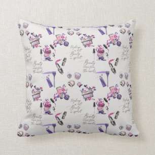 Beauty Comes From The Inside Pattern Cushion