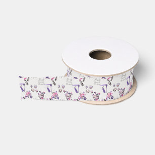 Beauty Comes From The Inside Pattern Grosgrain Ribbon