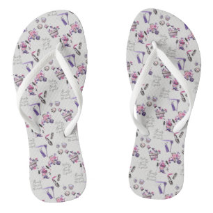 Beauty Comes From The Inside Pattern Jandals