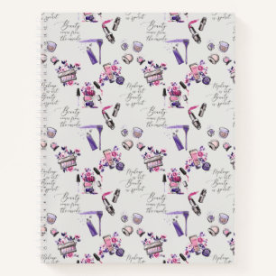 Beauty Comes From The Inside Pattern Notebook