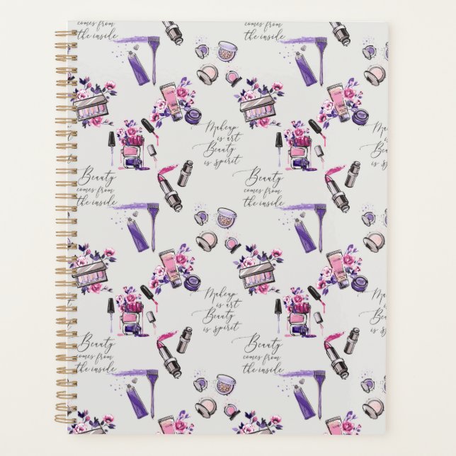 Beauty Comes From The Inside Pattern Planner (Front)