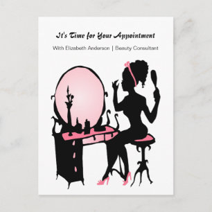 Beauty Consultant Appointment Reminder Postcard