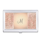 Beauty Consultant Chic Monogram Copper Sequins