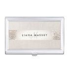 Beauty Consultant Chic Monogram & Name Sequin