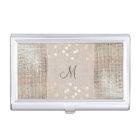 Beauty Consultant Chic Monogram Sequins and Linen