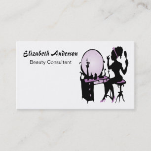 Beauty Consultant Makeup Vanity Business Card