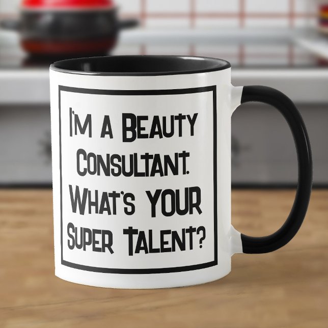 Beauty Consultant Super Talent. Two Tone Mug (Creator Uploaded)