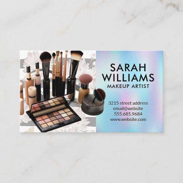 Beauty Cosmetics | Makeup Kit Business Card (Front)