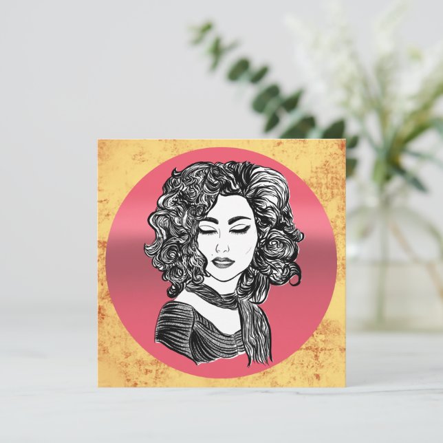 Beauty curly hair   (Standing Front)