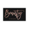 Beauty elegant faux rose gold typography black