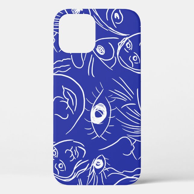 Beauty face: one-line drawing. Case-Mate iPhone case (Back)