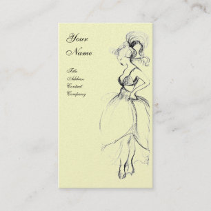 BEAUTY FASHION ,black cream pearl Business Card