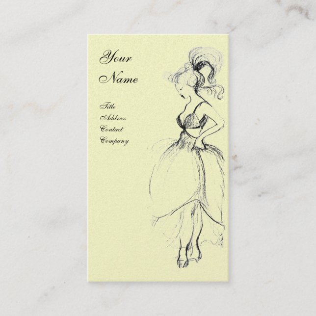 BEAUTY FASHION ,black cream pearl Business Card (Front)