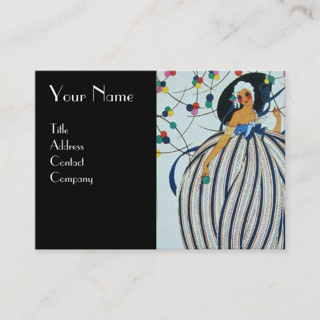 BEAUTY  FASHION COSTUME DESIGNER MAKEUP ARTIST BUSINESS CARD (Front)